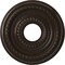 Ekena Millwork Cole PVC Medallion (Canopies up to 4 1/4"), 13"OD x 3 1/2"ID x 3/4"P, Universal Metallic Rustic Mist CMP13COERU - alternate 1